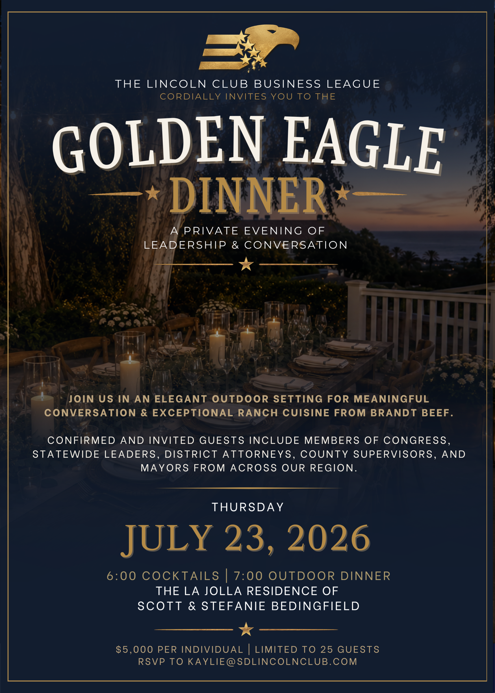 2026 Golden Eagle Dinner Invitation