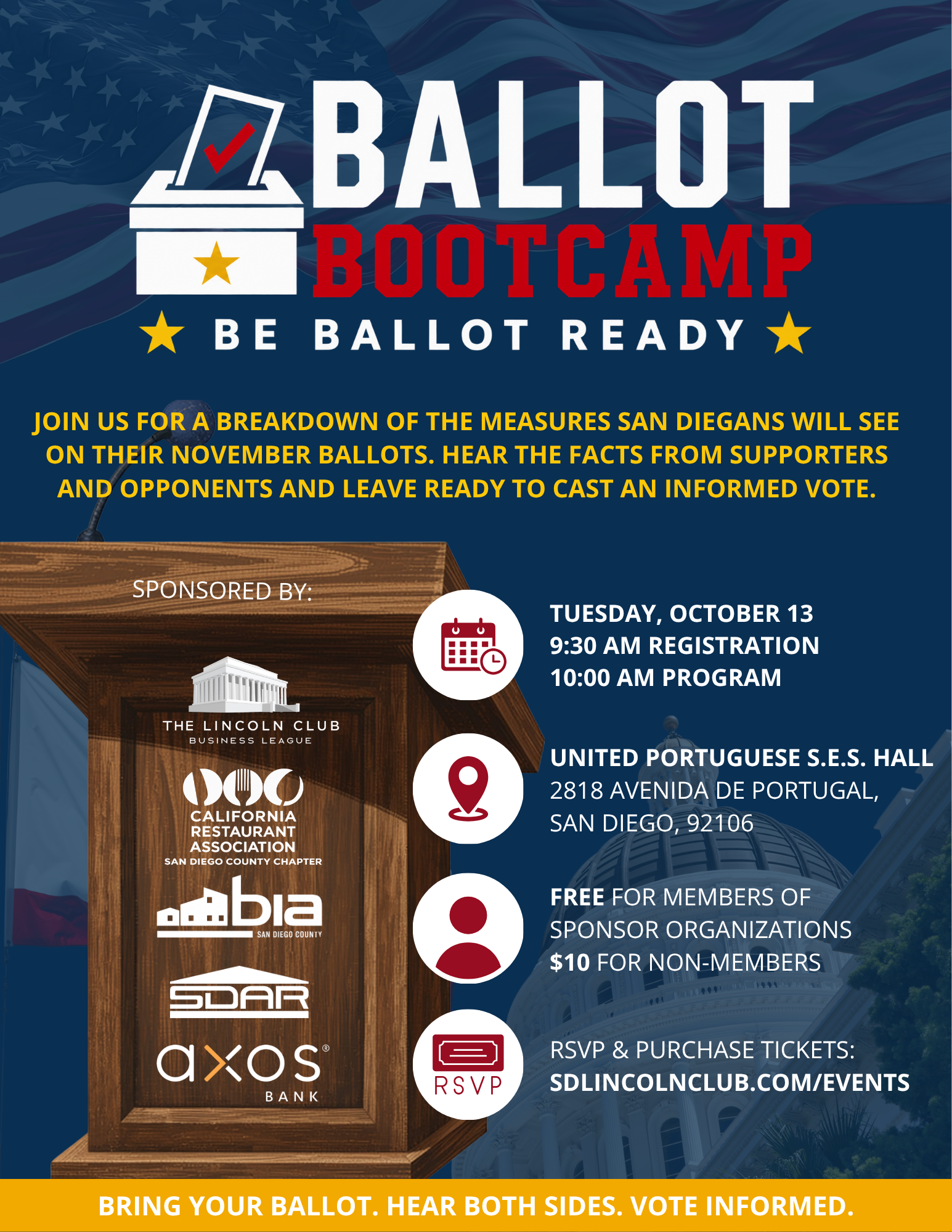 Ballot Bootcamp Be Ballot Ready - Flyer